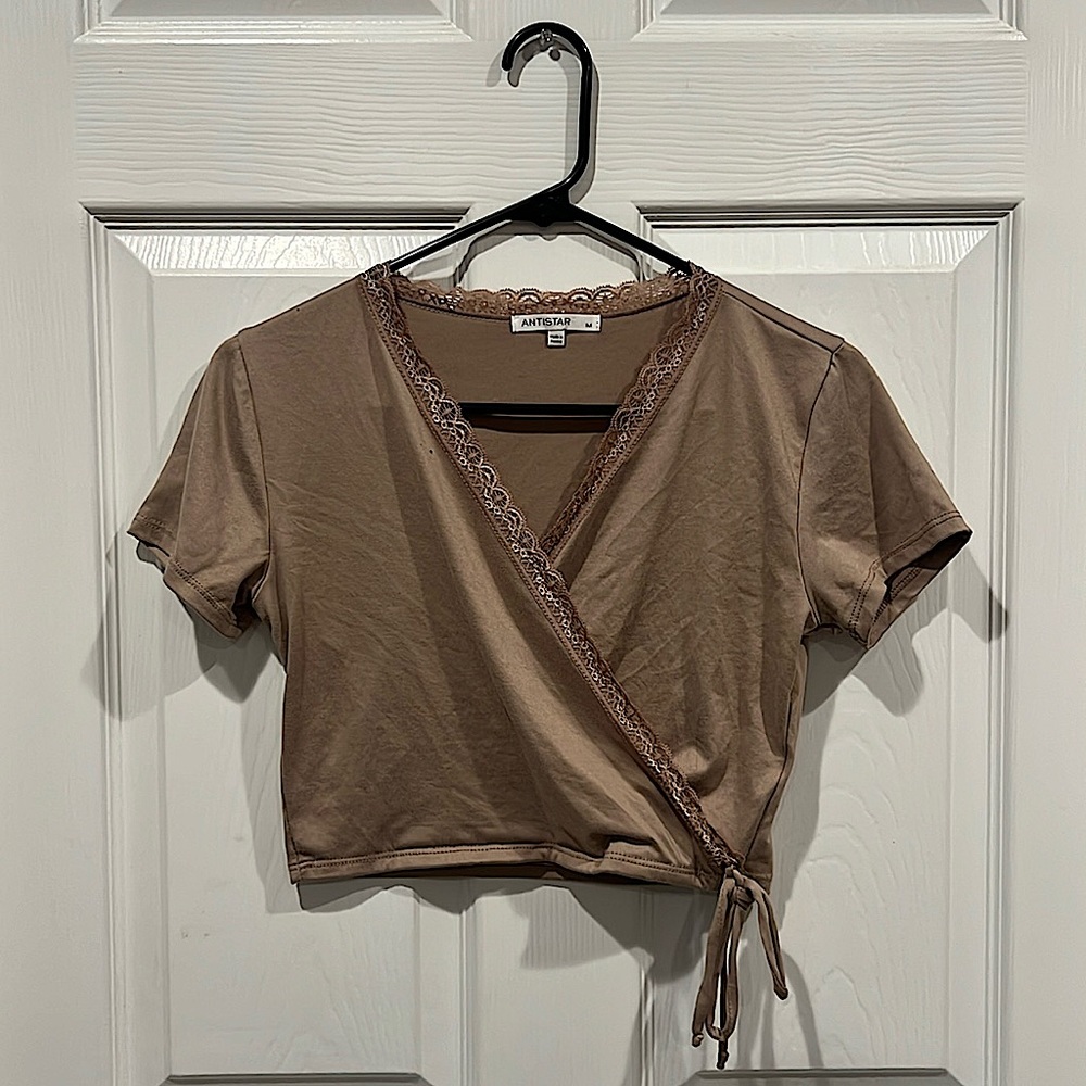 Tan Crop Top